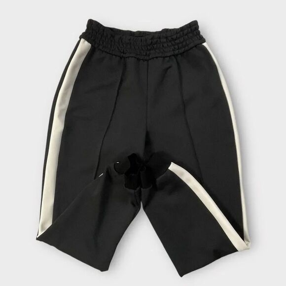 Alice + Olivia Tokyo Hi tech Joggers, Medium. Black, white stripe. track pants - Picture 8 of 14